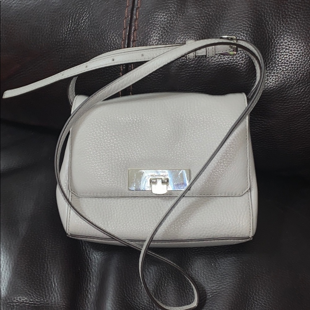 Michael Kors Callie Grey Small Crossbody Purse